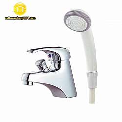 voi-lavabo-nong-lanh-ket-hop-tay-sen-caesar-b136c