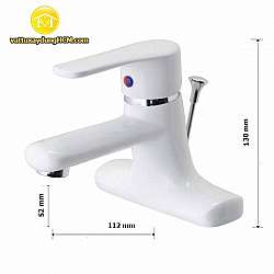 voi-lavabo-nong-lanh-son-trang-caesar-b432cpw