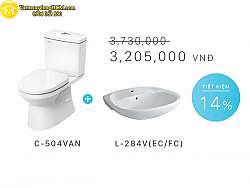 combo-bon-cau-2-khoi-inax-c-504van-l-284v