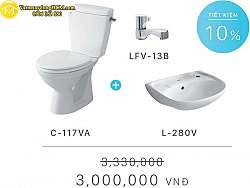 combo-ban-cau-inax-2-khoi-c-117va-l-280v-lfv-13b