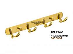 moc-quan-ao-gan-tuong-inox-304-ma-vang-bn-224v