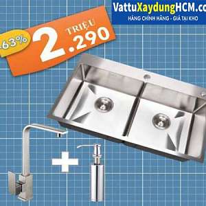 bo-combo-khuyen-mai-chau-rua-chen-inox-304-duc-lien-khoi-k8245