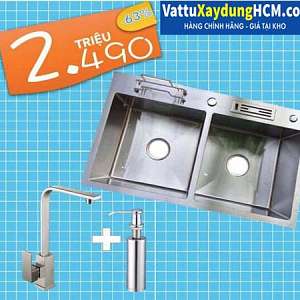 bo-combo-chau-rua-bat-inox-304-duc-lien-khoi-k8245d