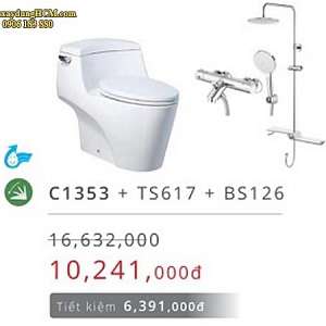 combo-bon-cau-1-khoi-cao-cap-caesar-c1353-ts617-bs126