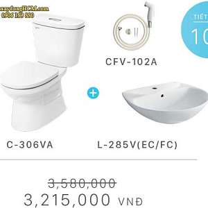 combo-khuyen-mai-bon-cau-inax-c-306va-l285v-cfv-102a
