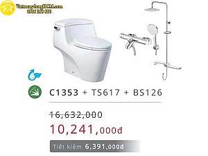 combo-bon-cau-1-khoi-cao-cap-caesar-c1353-ts617-bs126