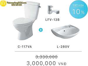 combo-ban-cau-inax-2-khoi-c-117va-l-280v-lfv-13b
