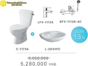 combo-bet-inax-c-117va-l-284v-lfv-1112s-bfv-1113s-4c