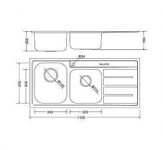 chau-rua-bat-inox-cao-cap-malloca-2-hoc-co-ban-ms-1027r