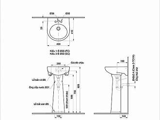 lavabo-treo-tuong-inax-l-282v-chan-dung-l-284vd