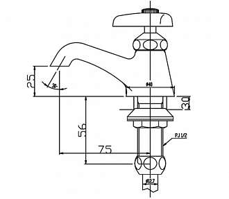 voi-chau-lavabo-nuoc-lanh-inax-lf-1
