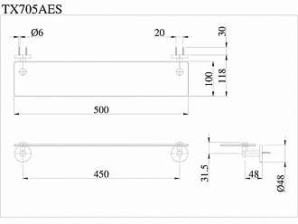 ke-guong-kinh-phong-tam-toto-tx705aes