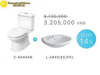 combo-bon-cau-2-khoi-inax-c-504van-l-284v