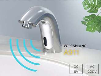 voi-lavabo-cam-ung-tu-dong-caesar-a911