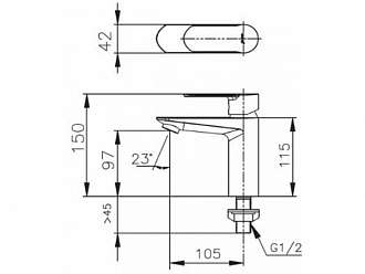 voi-nuoc-lanh-gan-chau-lavabo-cotto-ct1176a