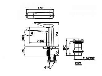 voi-bon-lavabo-nong-lanh-cotto-ct2301a