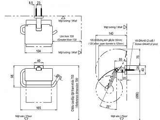 truc-giay-ve-sinh-chan-vuong-gan-tuong-toto-yh408rv