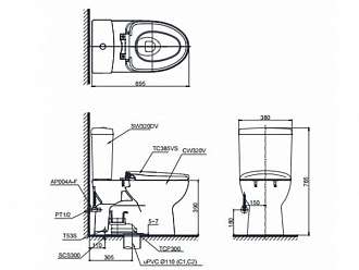 bon-cau-ket-roi-xa-nhan-toto-cs320drt3-nap-tc385vs