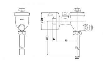 van-xa-nhan-tieu-nam-gan-tuong-toto-du601n